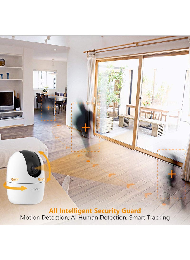 Imou 360° 1080P Full HD Security Camera, Human Detection, Motion Tracking, 2-Way Audio, Night Vision