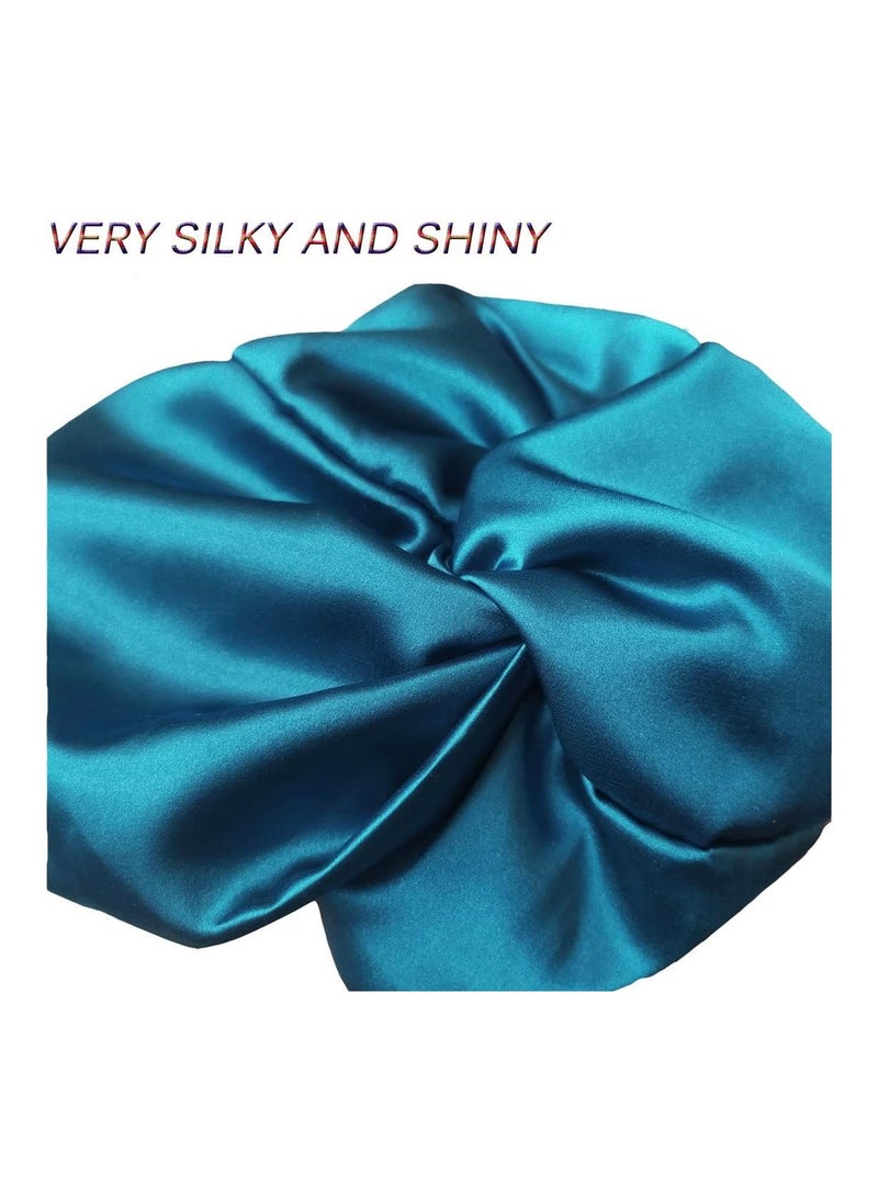 NIBEMINENT Satin Bonnet Sleep Cap Mulberry Silk for Women Hair Care Natural Night with Elastic Stay On Head - Image 4