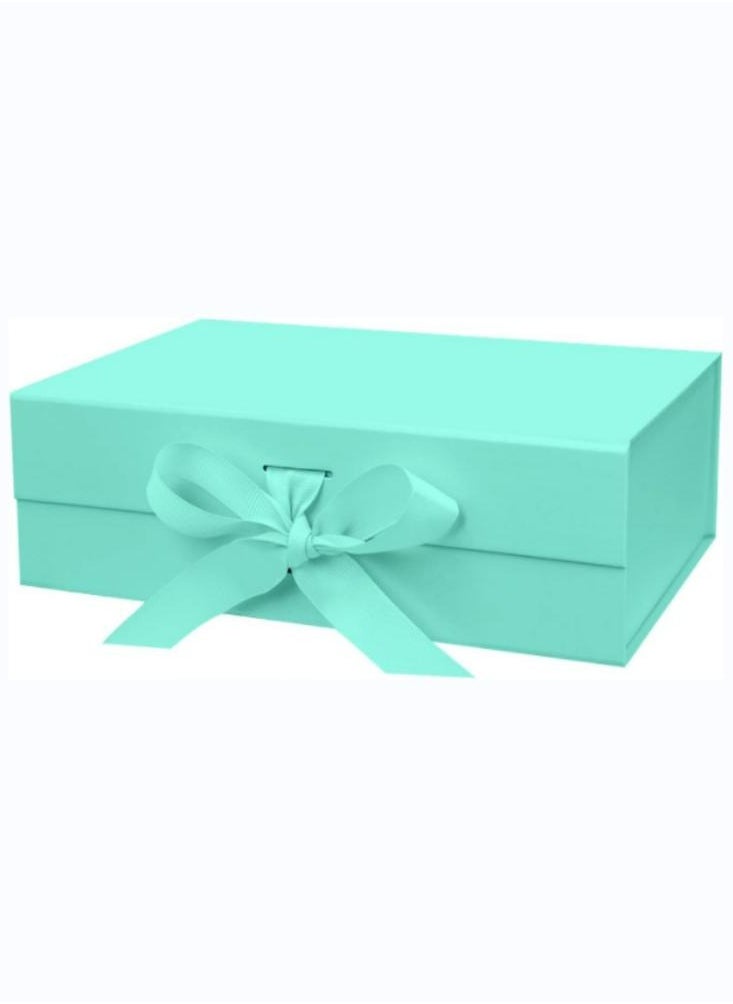 Oasisgalore 26X19X8 cm Green Gift Box with Lid for Presents  - Image 1
