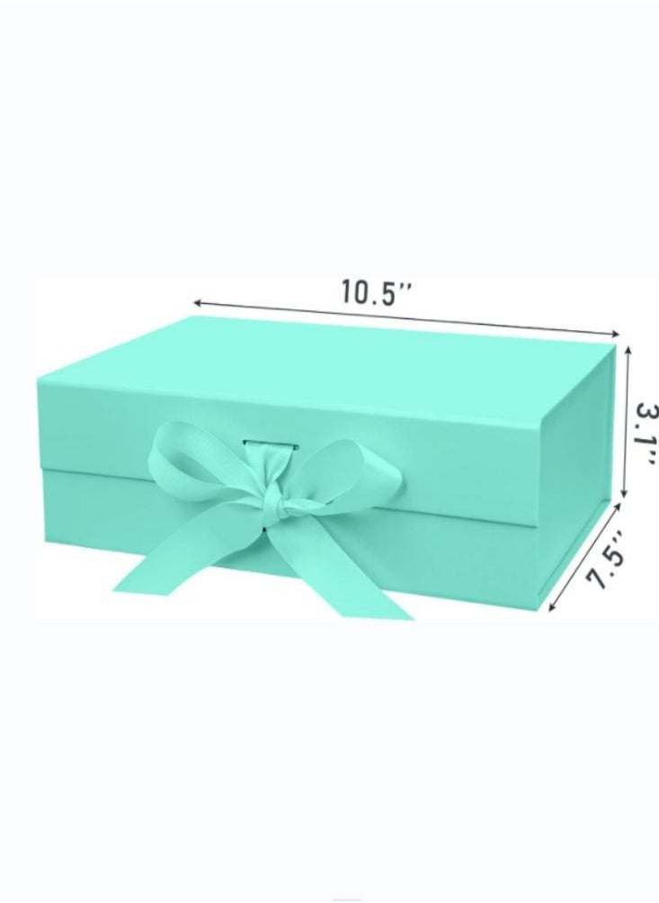 Oasisgalore 26X19X8 cm Green Gift Box with Lid for Presents  - Image 2