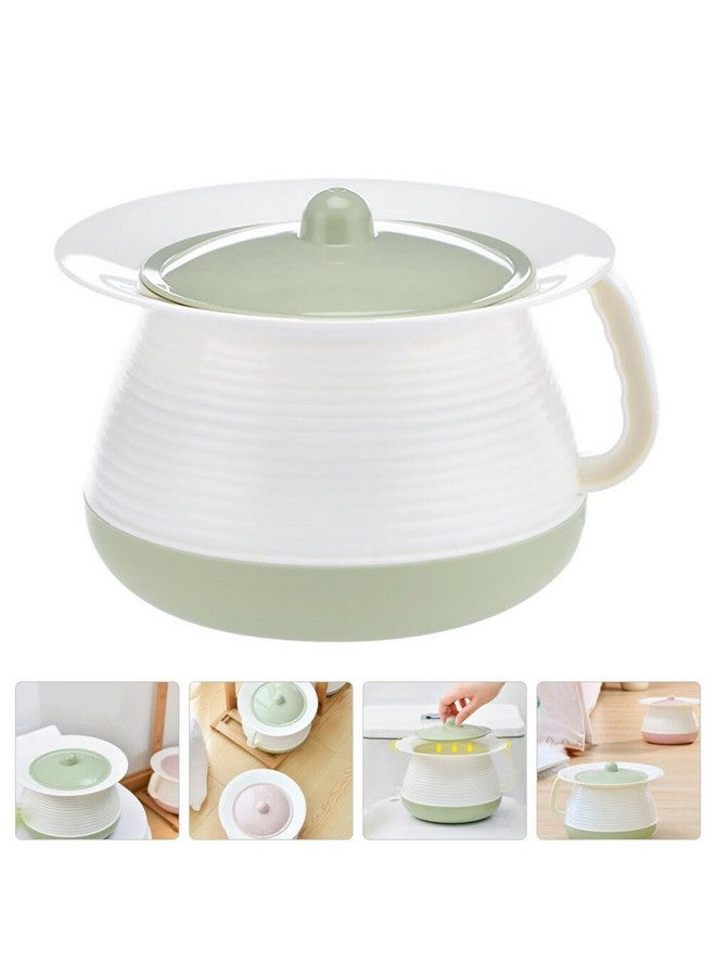 Cabilock Chamber Pot Plastic Urinal Bottle Spittoon Urine Pots Potty Pee Bucket Bedside Urinal Chamber Pots Toilets Pee Container with Lid Plastic Spittoon Urine Pot Potty Pee Bucket Portable Toilet Urinal - Image 2