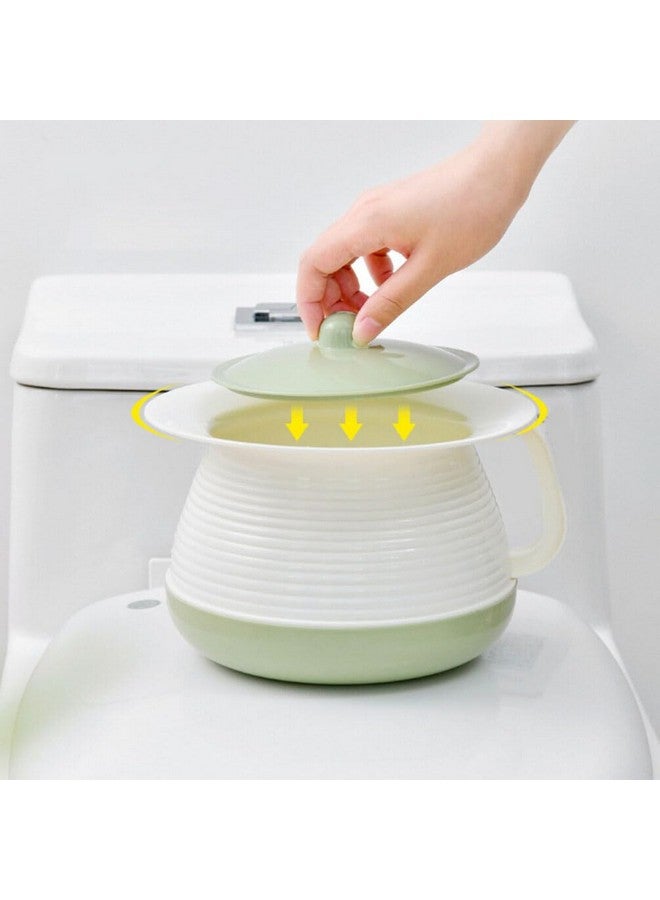 Cabilock Chamber Pot Plastic Urinal Bottle Spittoon Urine Pots Potty Pee Bucket Bedside Urinal Chamber Pots Toilets Pee Container with Lid Plastic Spittoon Urine Pot Potty Pee Bucket Portable Toilet Urinal - Image 4