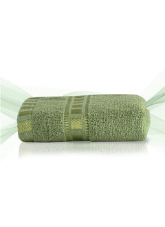 Kuber Industries Kuber Industries Pack of 2 Cotton Hand/Face Towels For Men & Women | Easily Washable | Workout Gym Napkins For Men | Pocket Towel - Green  - Image 2