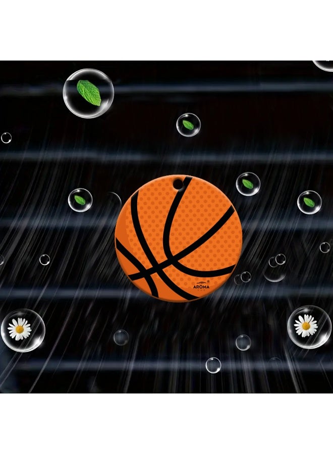 أروما معطر جو أروما للسيارات | تصميم كرة السلة | رائحة المخلط | موزع هواء بوليمري مثبت على فتحة التهوية لرائحة طبيعية قوية تدوم طويلاً وتعزز التركيز - Image 4