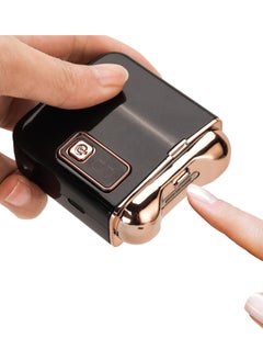Excefore قصافة أظافر كهربائية أوتوماتيكية مع ضوء LED و 3 سرعات، قابلة لإعادة الشحن عبر USB، أداة قطع الأظافر الآمنة مع تخزين قصاصات الأظافر، مناسبة للمولودين الجدد، الأطفال، البالغين، وكبار السن، باللون الأسود  - Image 1