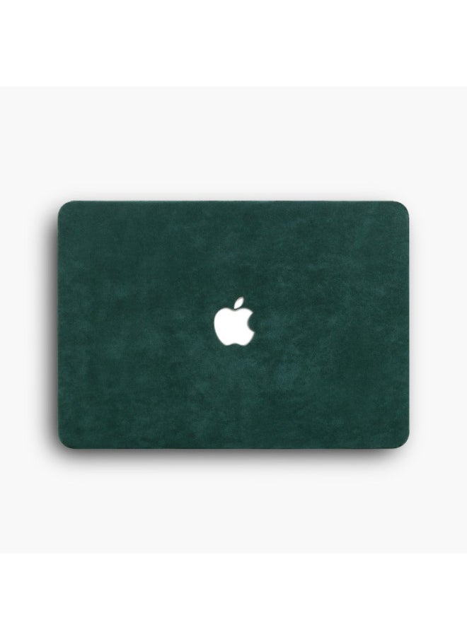 For Macbook Apple Notebook Protective Shell Frosted Leather M2 Shell Air/pro13 /14 Inch Colorful Stickers-Color:Wood Grain Brown-Applicable Model:22 Air (A2681)