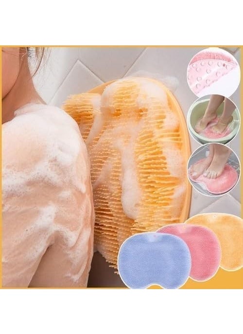 MAİN SHOP وسادة تدليك فرشاة الحمام بكوب شفط متجر Isg أداة غسل القدمين وحمام الظهر قماش الغسيل  - Image 3