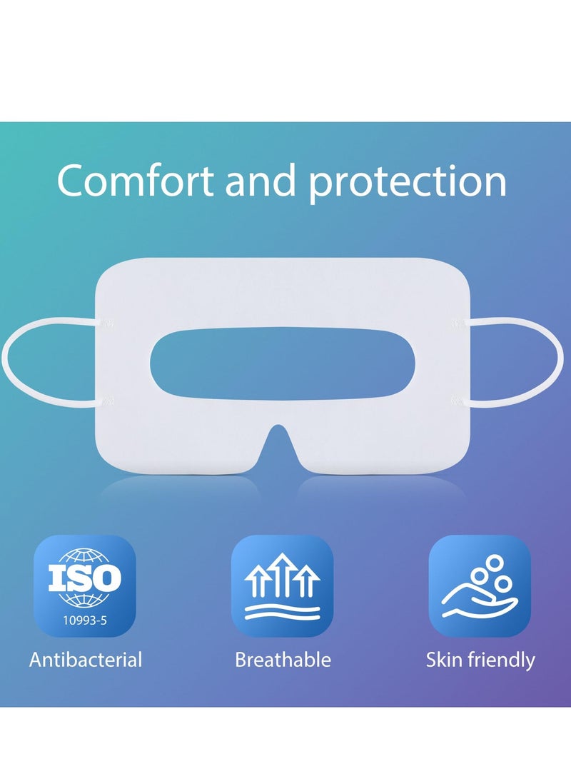 KASTWAVE 50pcs VR Face Cover - Individually Wrapped, Sweat and Skin Friendly for Oculus Quest 2/Quest Pro, Thickened Design, Easy Carrying for VR Headset - Image 4