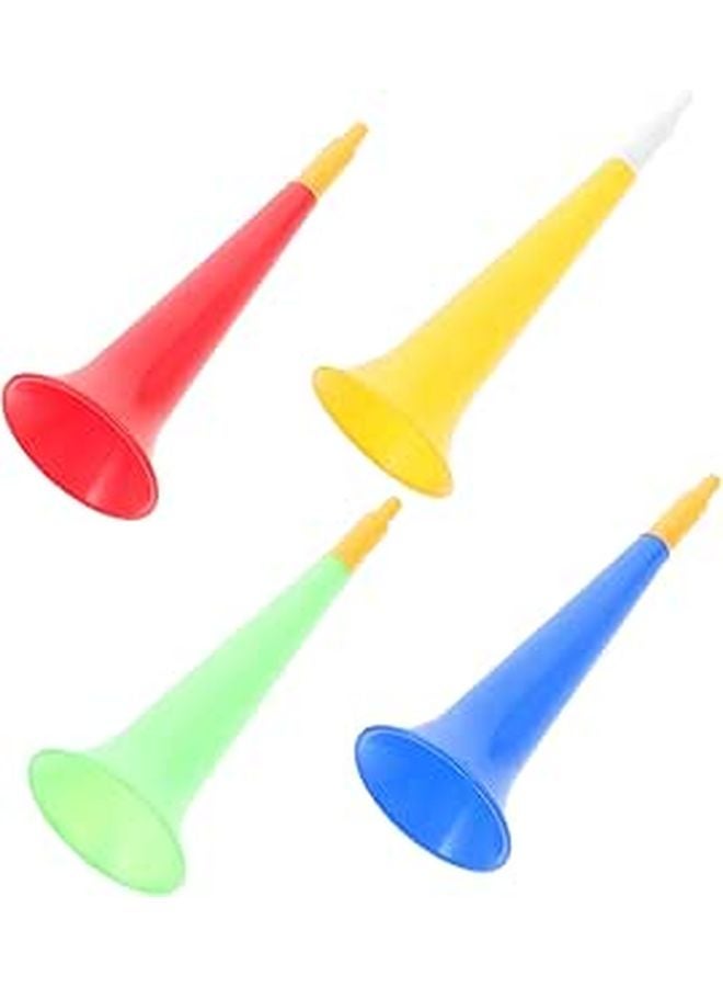 4 Pack Portable Football Cheering Trumpets Noise Maker Toy For Sports Events Party - Image 1