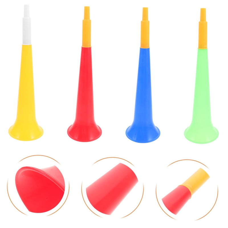 4 Pack Portable Football Cheering Trumpets Noise Maker Toy For Sports Events Party - Image 5