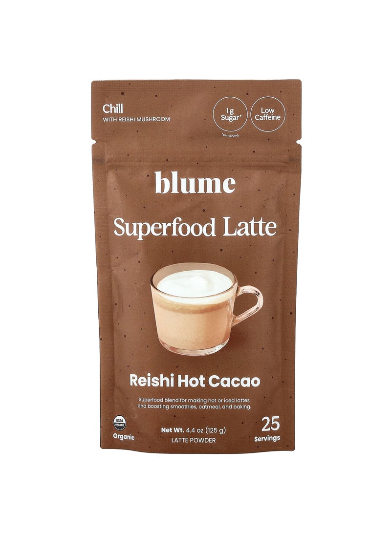 Blume Superfood Latte, Reishi Hot Cacao, 4.4 oz (125 g) - Image 1