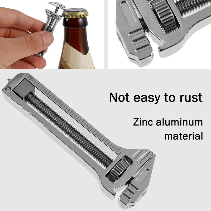 Portable Multi-function Tool, Mini Wrench Bottle Opener Keychain (Pack of 2) - Image 2