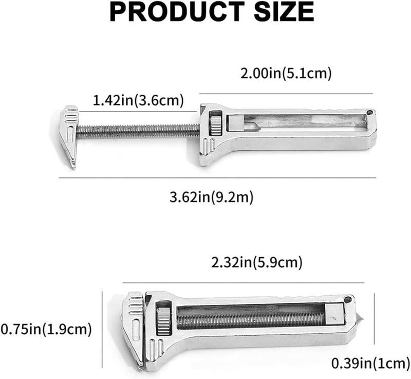 Portable Multi-function Tool, Mini Wrench Bottle Opener Keychain (Pack of 2) - Image 3