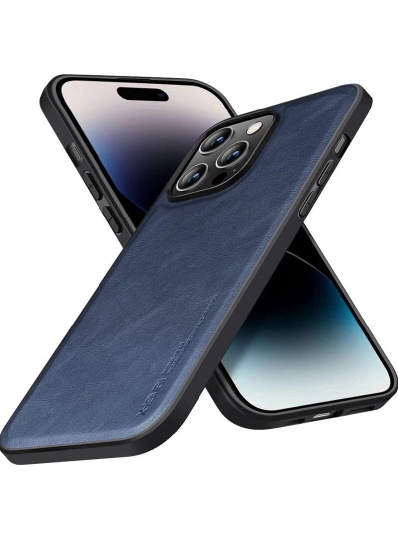 XiuWoo Compatible with iPhone 14 Pro max Case Premium PU Leather Slim Protective Business - Image 1