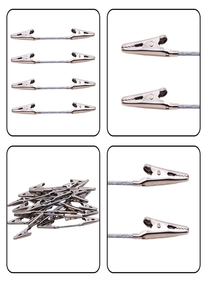 Saim Double Head Alligator Clip, 20 Pieces Double Sided Metal Strong Clip Photo Holder for Crafts DIY Card PhotoClip Photo Holders - Image 4