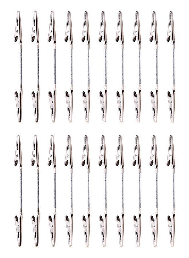 Saim Double Head Alligator Clip, 20 Pieces Double Sided Metal Strong Clip Photo Holder for Crafts DIY Card PhotoClip Photo Holders - Image 1