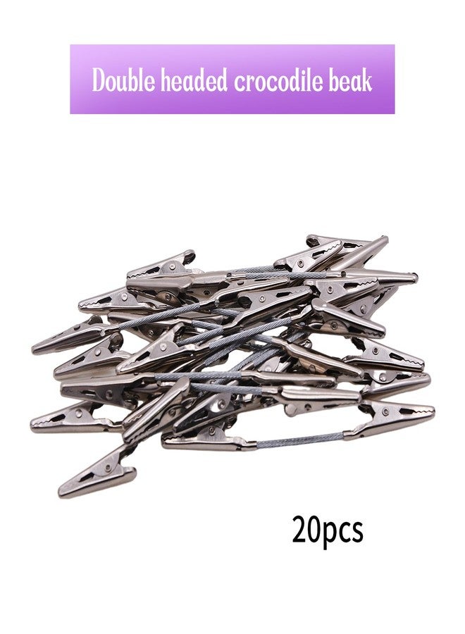 Saim Double Head Alligator Clip, 20 Pieces Double Sided Metal Strong Clip Photo Holder for Crafts DIY Card PhotoClip Photo Holders - Image 3