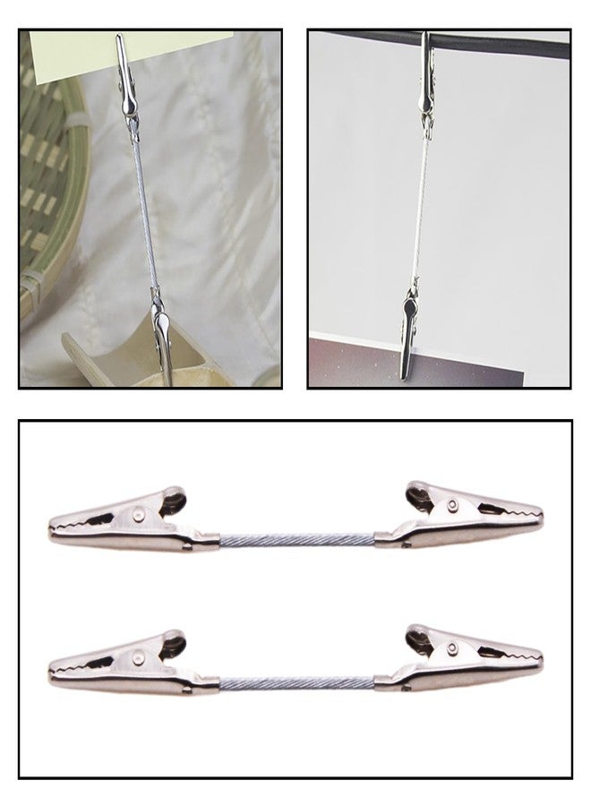 Saim Double Head Alligator Clip, 20 Pieces Double Sided Metal Strong Clip Photo Holder for Crafts DIY Card PhotoClip Photo Holders - Image 5