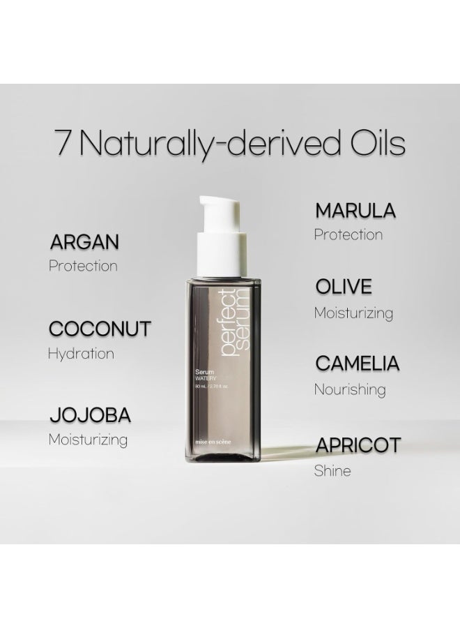 Mise En Scène سيروم ميس إن سين بيرفكت ووتري لترطيب الشعر - زيوت أركان الشعر الكورية، جوهر الشعر للترطيب برائحة الحمضيات، اختبار درما مكتمل، 2.70 أونصة سائلة - Image 3