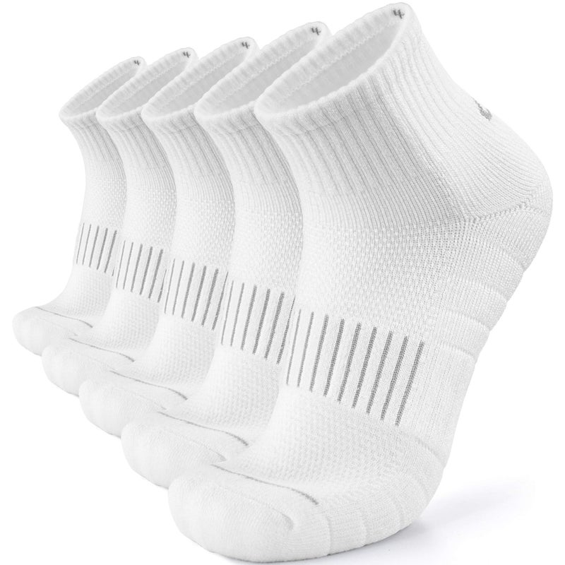 Lapulas Merino Wool Quarter Socks for Men Women, Hiking Running, Cushioned Compression Support, Thermal Thick, 5 Pairs - Image 1