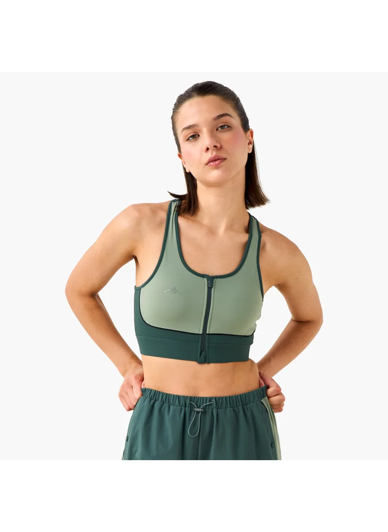 كابا Kappa Racerback Sports Bra with Zip Detail