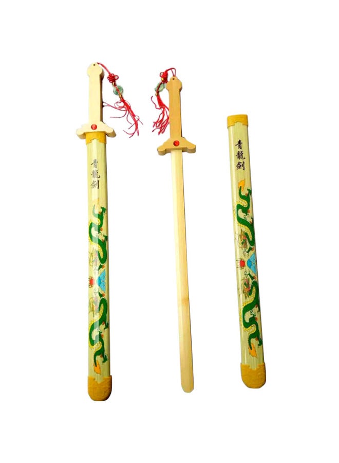 Scenic Spot Printed Dragon Word Wooden Dragon Sword Stall Temple Fair Best Selling Dragon Sword Sword Yiwu Wholesale-Color:Automatic Retractable Gold Hoop Bar With Lamp Random  - Image 4