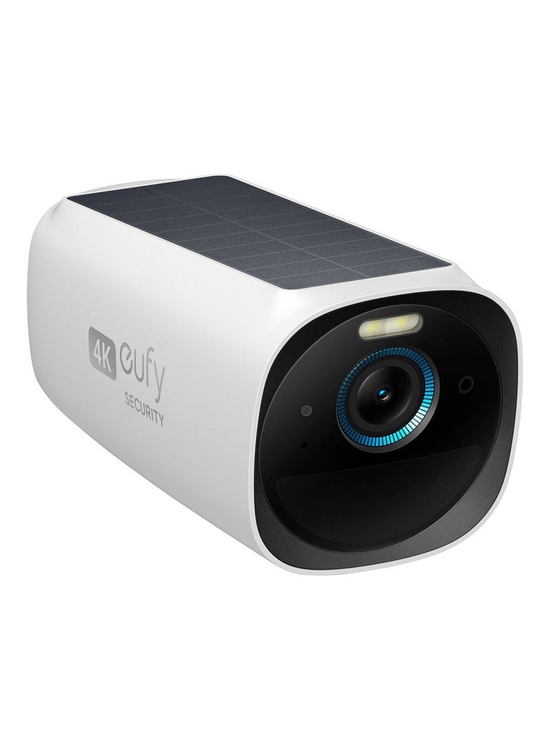 eufy eufy security Camera 3 Add-on Outdoor Wireless, 4K Camera with Integrated Solar Panel, Forever Power, Face Recognition AI, Expandable local storage, Spotlight, No Monthly Fee  - Image 1