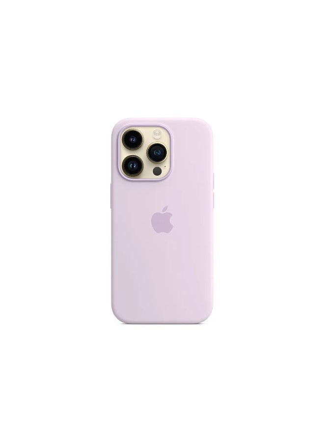 فريق ديلوكس غلاف سيليكون آيفون 14 برو ماكس مع MagSafe (Lilac) - Image 4