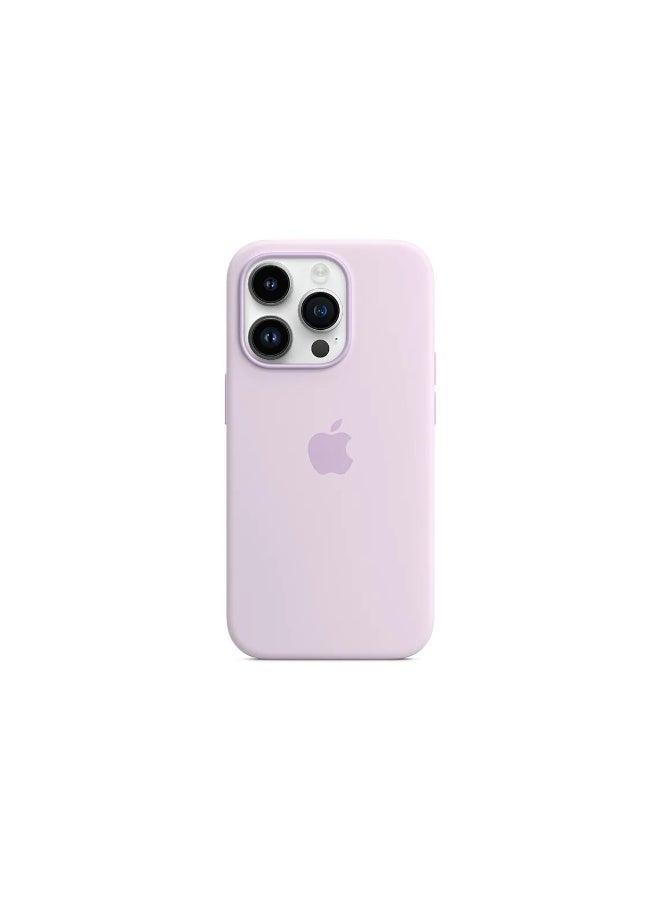 فريق ديلوكس غلاف سيليكون آيفون 14 برو ماكس مع MagSafe (Lilac) - Image 1