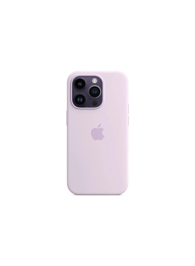 فريق ديلوكس غلاف سيليكون آيفون 14 برو ماكس مع MagSafe (Lilac) - Image 5