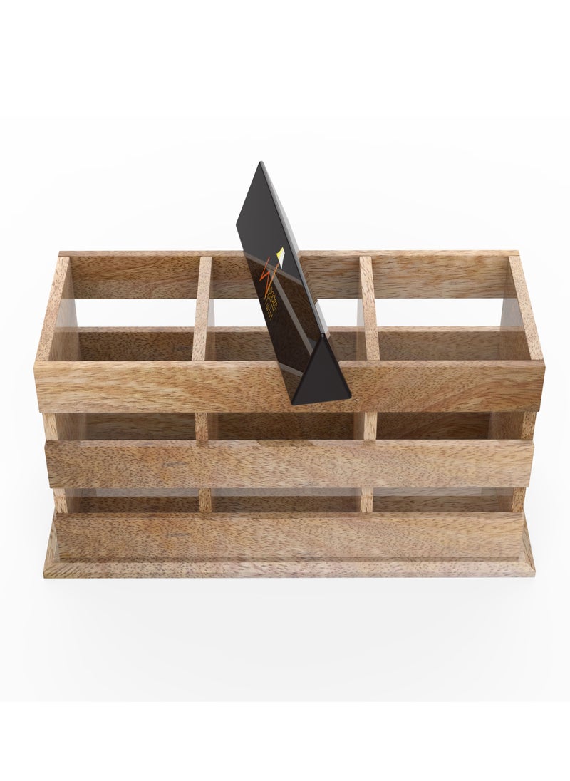 Wooden Twist Wooden Besteck Cutlery Holder  - Image 3