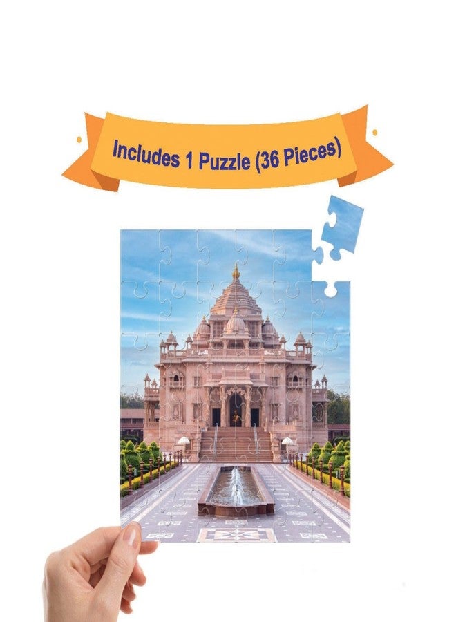 Mittimate Akshardham Mandir Jigsaw Puzzle Game for Kids Age 4 to 6 Old I 36 Pieces Puzzle Toy I Birthday Gift for Children - Image 2