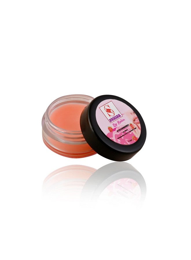 SUNISA Strawberry Lip Balm For Natural Pink Lips 10g | Nourishment, Dark And Chapped Lips - (Pack of 1) - Image 2
