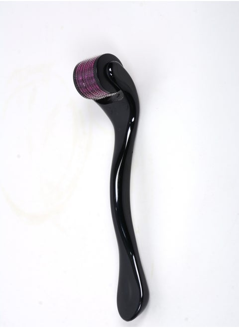 Body Skin Roller with 540 Micro-Needle for Beard Hair Growth 1mm Black/Pink