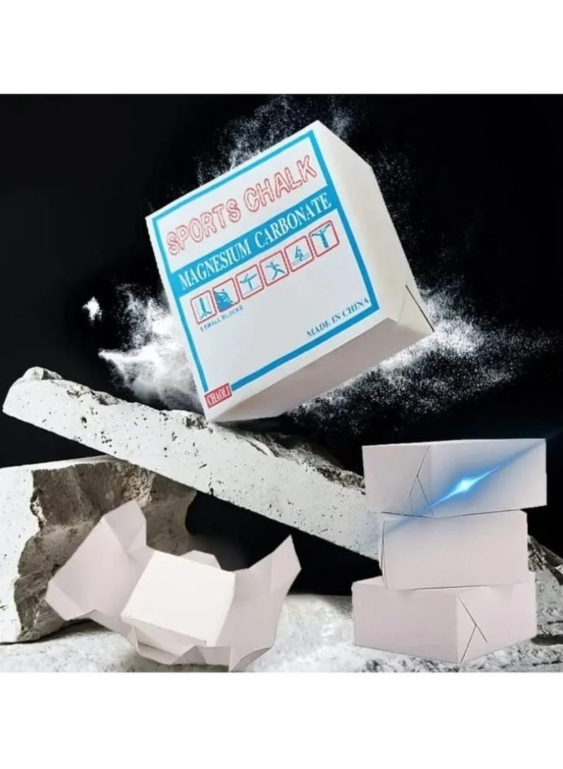4 قطع من مسحوق المغنيسيوم لرفع الأثقال والرياضات الشاقة والرياضة البهلوانية وتسلق الصخور واللياقة البدنية والتدريبات المضادة للانزلاق. بودرة رفع الاثقال - Image 2