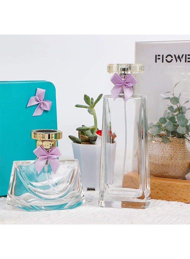 Purple Satin Bow Ribbon for Decorating Gift Boxes and Baby Showers & Birthday Gifts, 50pcs - Image 3