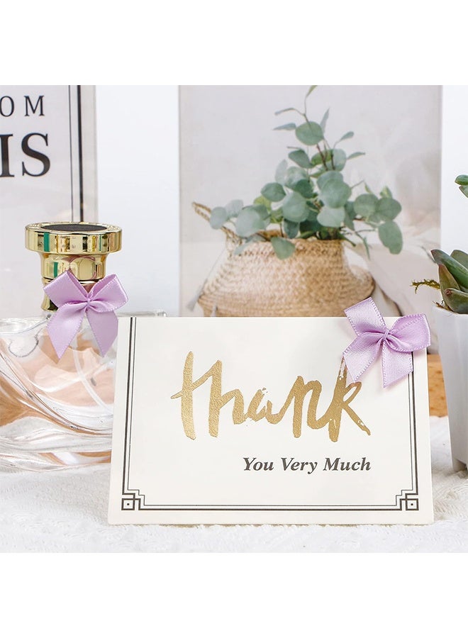 Purple Satin Bow Ribbon for Decorating Gift Boxes and Baby Showers & Birthday Gifts, 50pcs - Image 5