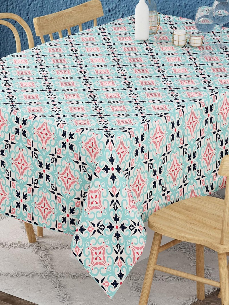 EVER HOME 100 Cotton 4 to 6 Seater Dining Table ClothTable CoverRectangular 58 inch x 88 inch Pack of 1 - Image 1
