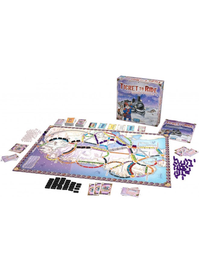 Ticket to Ride Nordic Countries Board Game | Train Route-Building Strategy Game | Fun Family Game for Kids and Adults | Ages 8+ | 2-3 Players | Average Playtime 30-60 Minutes | Made by Days of Wonder