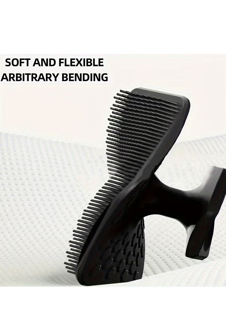 Generic 1pc Silicone Face Scrubber For Men, Gentle Exfoliator Pad & Massager, Facial Cleansing/Wash Brush - Removes Dead & Dry Skin  - Image 2