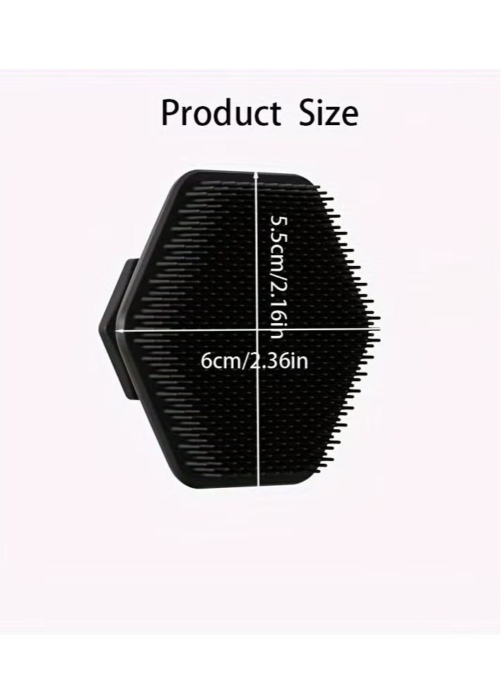 Generic 1pc Silicone Face Scrubber For Men, Gentle Exfoliator Pad & Massager, Facial Cleansing/Wash Brush - Removes Dead & Dry Skin  - Image 3