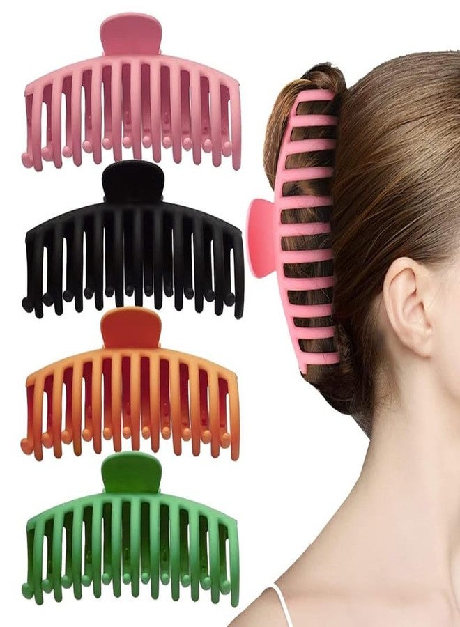 Minta Large Hair Clips 5.2 Inch Extra large claw clips for thick hair 4Pcs hair clips for women thick hair - Image 1