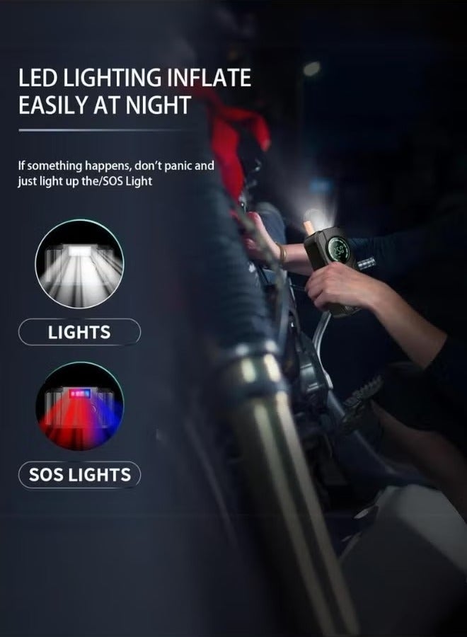 Denx DX414 6000 mAh portable car starter battery with built-in air blower - Image 3