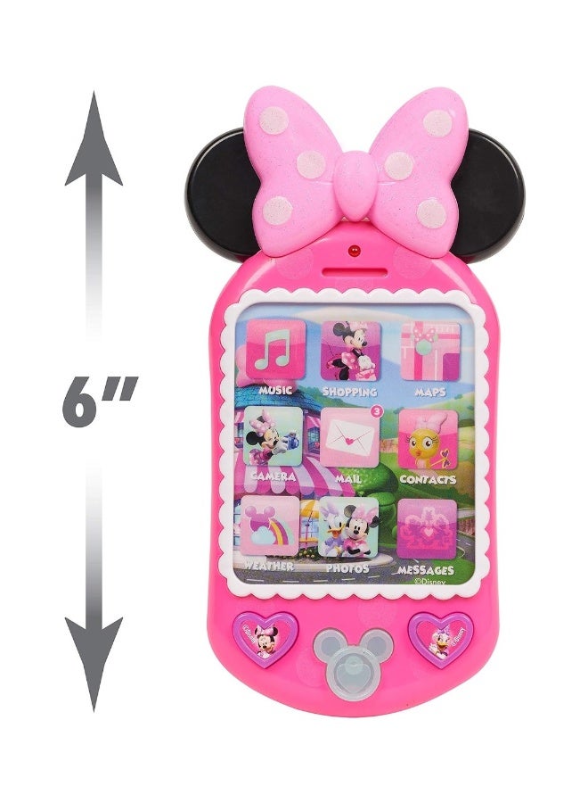 Minnie Cell Phone With Lights And Realistic Sounds For Kids Features Minnie Mouse Phrases  - Image 3