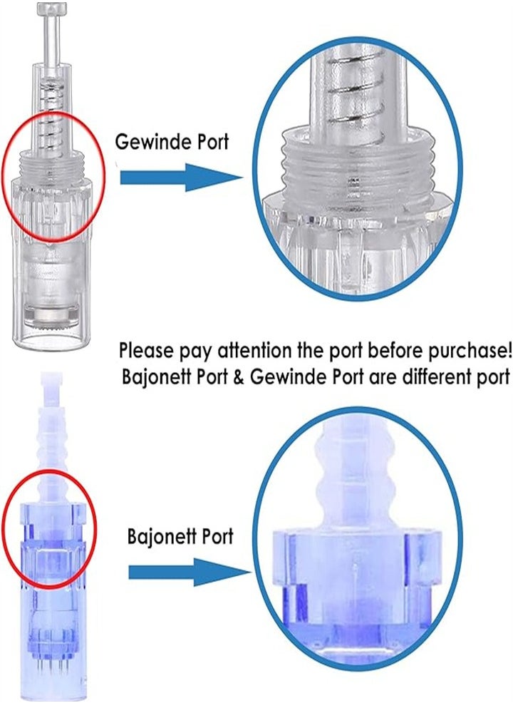 Dr. Pen A6 - A1/ A6 Microneedle Replacement Cartridge, Microneedle/Cartridge for Ultima A1/A6/M5/M7/N2 (10 Pack, 12 Needles) - Image 1