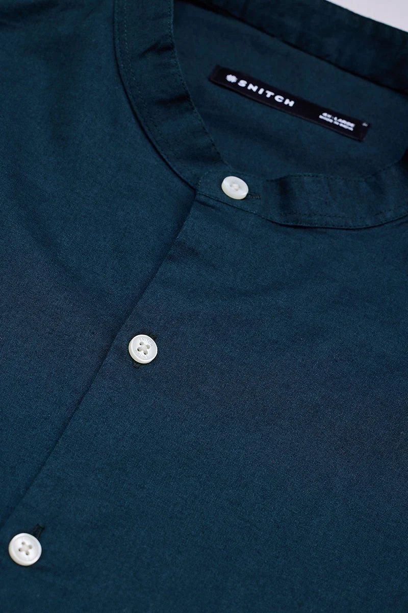 سنيتش قميص مقاس كبير بلون أخضر نعناعي