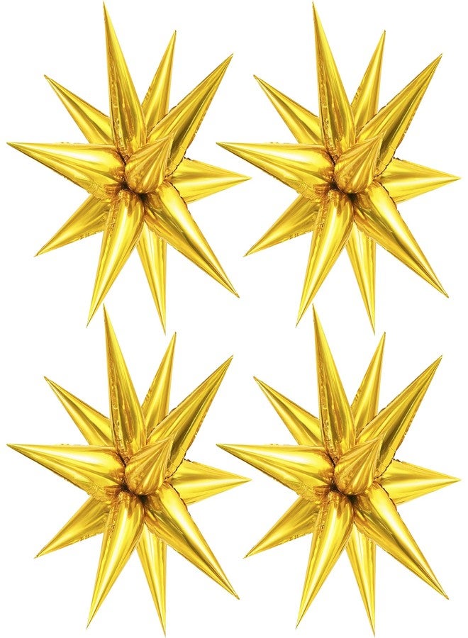 KatchOn, Gold Spike Balloon Foil - Big 26 Inch, Pack of 50 | Gold Star Balloon Foil | Eid Balloons for Eid Decorations for Home | Graduation Balloons | Graduation decorations 2025 - Image 1