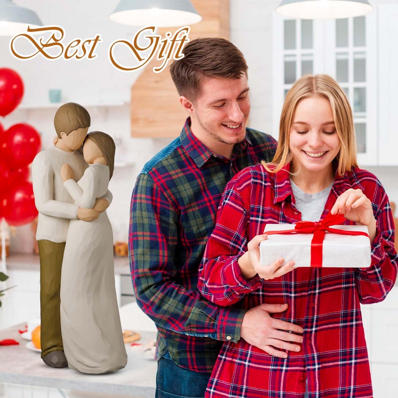 CUNTAUK Couple Figurine, Love Statue Gift for Wedding, Romantic Couple Figurines Best Gifts for Anniversary, Valentineâ€™s Day, Birthday - Image 4