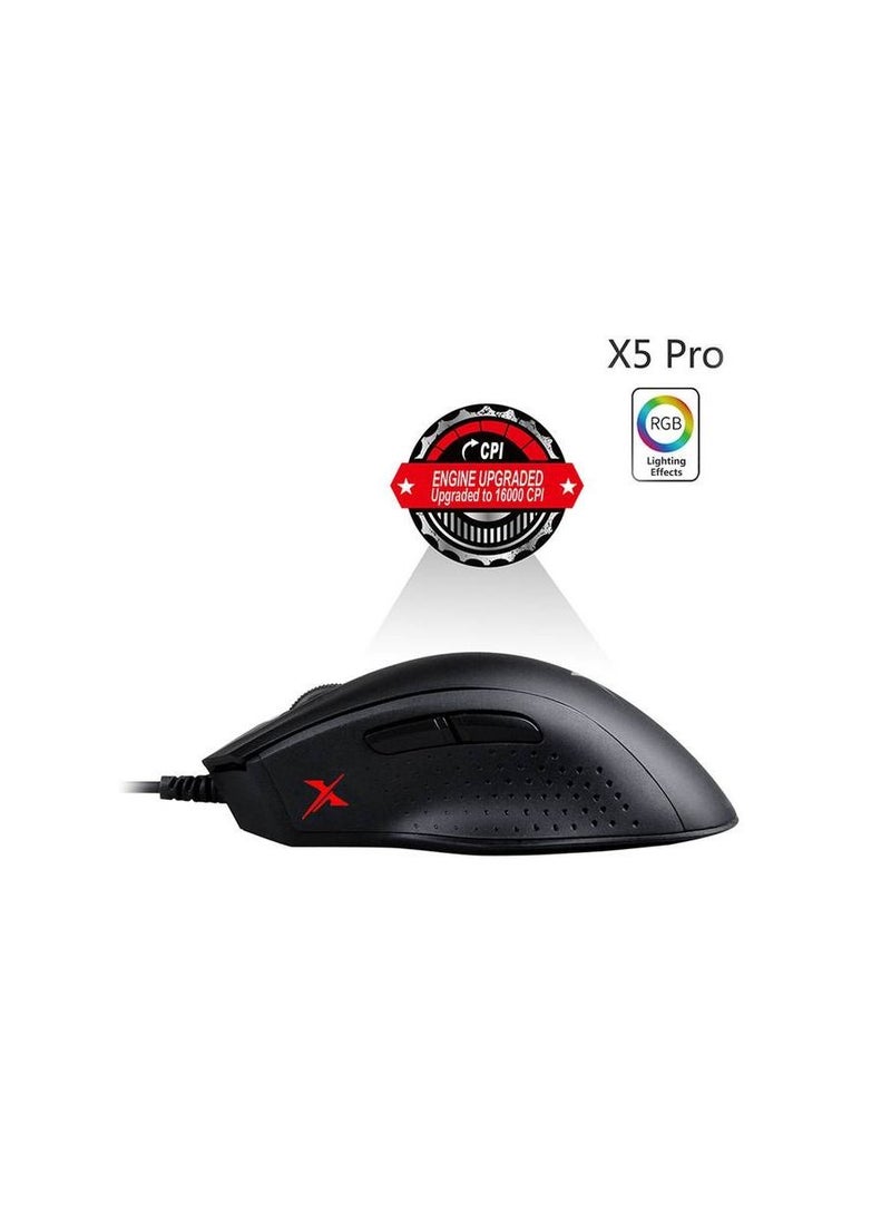 Bloody - X5 PRO RGB Gaming Mouse, Smart and Trendy Design,  Future of Gaming, Best Experience with New Trending and Latest Games, User Friendly - Image 1