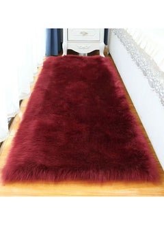 CityRiya-Long Kitchen Mats, Kitchen Rug Mats, Soft Fluffy Carpets, Living Room Area Rugs, Comfort Runner Rugs, Area Rug For Bedroom, 60x90CM Floor Carpet for Bedroom, Floor, Bathrooms, Sink, Red Mats  - Image 1
